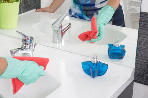 Airbnb cleaner preparing a guest-ready flat in SE5